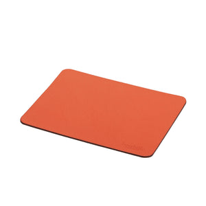 Tapis de souris en cuir orange | Accessoire Bureau Maison Berthille