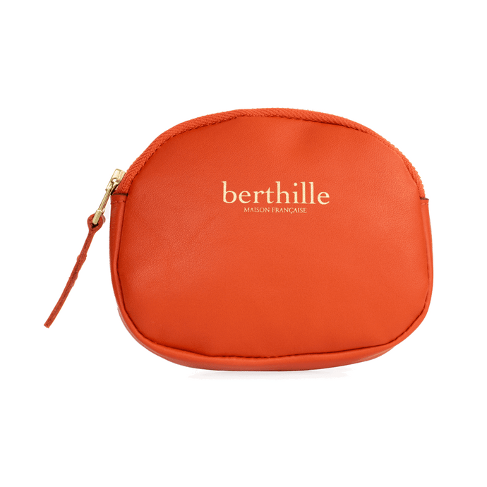 Berthille Porte-monnaie Gold, en cuir luisse.