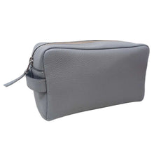 Load image into Gallery viewer, Toilet Bag - make up kit in crocodile print leather 
